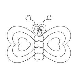 Coloriage Papillon (Animaux) #175094 à imprimer et colorier