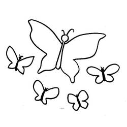Coloriage Papillon (Animaux) #175114 à imprimer et colorier