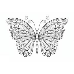 Coloriage Papillon (Animaux) #215716 à imprimer et colorier