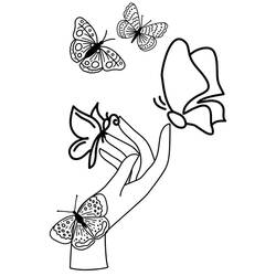 Coloriage Papillon (Animaux) #215729 à imprimer et colorier
