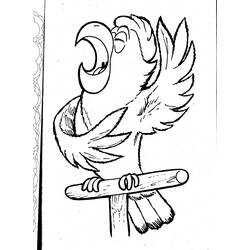 Dessin à colorier: Perroquet (Animaux) #16131 - Coloriages à imprimer