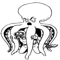 Dessin à colorier: Pieuvre (Animaux) #18932 - Coloriages à Imprimer Gratuits