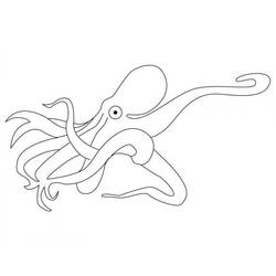 Dessin à colorier: Pieuvre (Animaux) #18977 - Coloriages à Imprimer Gratuits