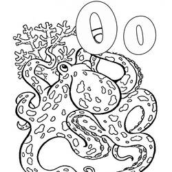 Dessin à colorier: Pieuvre (Animaux) #19035 - Coloriages à Imprimer Gratuits