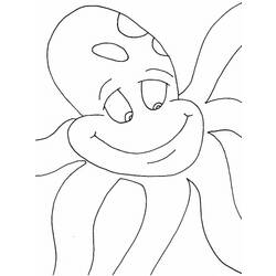 Dessin à colorier: Pieuvre (Animaux) #19044 - Coloriages à Imprimer Gratuits