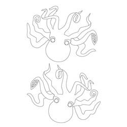 Dessin à colorier: Pieuvre (Animaux) #19086 - Coloriages à Imprimer Gratuits