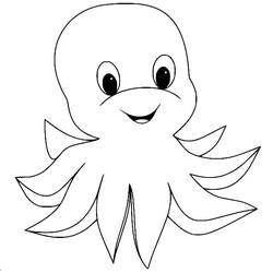 Coloriage Pieuvre (Animaux) #194467 à imprimer et colorier