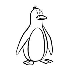 Dessin à colorier: Pingouin (Animaux) #16823 - Coloriages à imprimer