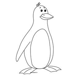 Dessin à colorier: Pingouin (Animaux) #16824 - Coloriages à imprimer