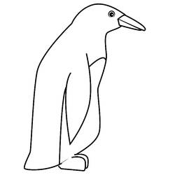 Dessin à colorier: Pingouin (Animaux) #16832 - Coloriages à imprimer