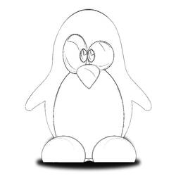 Dessin à colorier: Pingouin (Animaux) #16833 - Coloriages à imprimer