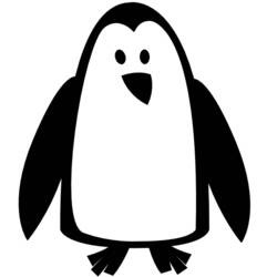 Dessin à colorier: Pingouin (Animaux) #16837 - Coloriages à Imprimer Gratuits