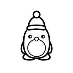 Dessin à colorier: Pingouin (Animaux) #16838 - Coloriages à imprimer