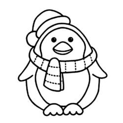 Dessin à colorier: Pingouin (Animaux) #16843 - Coloriages à imprimer