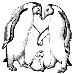 Dessin à colorier: Pingouin (Animaux) #16854 - Coloriages à Imprimer Gratuits