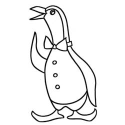 Dessin à colorier: Pingouin (Animaux) #16856 - Coloriages à Imprimer Gratuits