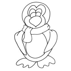 Dessin à colorier: Pingouin (Animaux) #16870 - Coloriages à Imprimer Gratuits