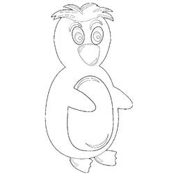 Dessin à colorier: Pingouin (Animaux) #16875 - Coloriages à Imprimer Gratuits