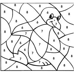 Dessin à colorier: Pingouin (Animaux) #16915 - Coloriages à imprimer