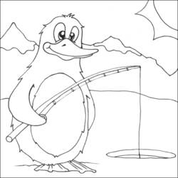 Dessin à colorier: Pingouin (Animaux) #16921 - Coloriages à Imprimer Gratuits