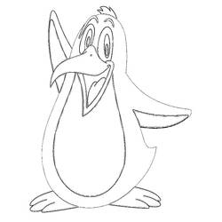 Dessin à colorier: Pingouin (Animaux) #16924 - Coloriages à Imprimer Gratuits