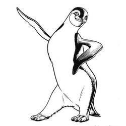 Dessin à colorier: Pingouin (Animaux) #16948 - Coloriages à imprimer