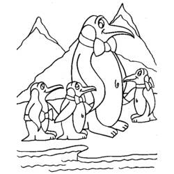 Dessin à colorier: Pingouin (Animaux) #16958 - Coloriages à Imprimer Gratuits
