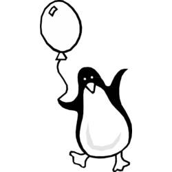 Dessin à colorier: Pingouin (Animaux) #16961 - Coloriages à imprimer