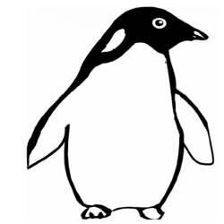 Dessin à colorier: Pingouin (Animaux) #16979 - Coloriages à imprimer