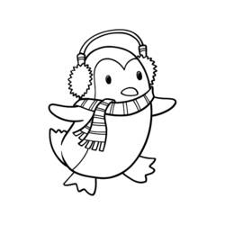 Dessin à colorier: Pingouin (Animaux) #16980 - Coloriages à imprimer