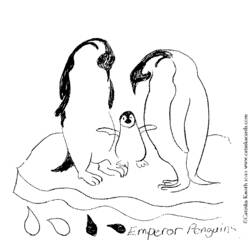 Dessin à colorier: Pingouin (Animaux) #17005 - Coloriages à Imprimer Gratuits