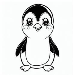 Coloriage Pingouin (Animaux) #186573 à imprimer et colorier