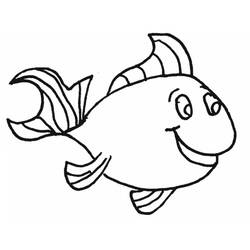 Dessin à colorier: Poisson (Animaux) #175165 - Coloriages à Imprimer Gratuits