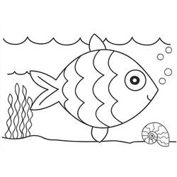 Coloriage Poisson (Animaux) #175190 à imprimer et colorier