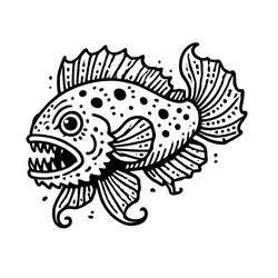 Coloriage Poisson (Animaux) #217523 à imprimer et colorier