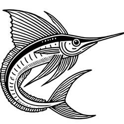 Dessin à colorier: Poisson (Animaux) #217524 - Coloriages à Imprimer Gratuits