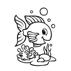 Coloriage Poisson (Animaux) #217536 à imprimer et colorier