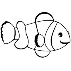 Dessin à colorier: Poisson Clown (Animaux) #218319 - Coloriages à Imprimer Gratuits