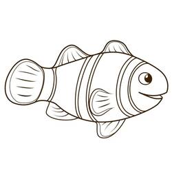 Dessin à colorier: Poisson Clown (Animaux) #218320 - Coloriages à Imprimer Gratuits