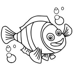 Dessin à colorier: Poisson Clown (Animaux) #218332 - Coloriages à Imprimer Gratuits