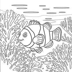 Dessin à colorier: Poisson Clown (Animaux) #218336 - Coloriages à Imprimer Gratuits