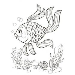 Dessin à colorier: Poisson Rouge (Animaux) #208325 - Coloriages à Imprimer Gratuits