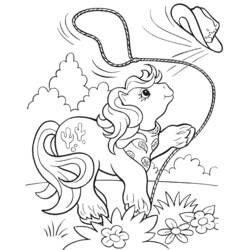 Dessin à colorier: Poney (Animaux) #17867 - Coloriages à Imprimer Gratuits