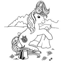 Dessin à colorier: Poney (Animaux) #17930 - Coloriages à Imprimer Gratuits