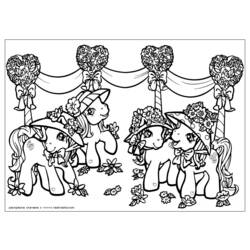 Dessin à colorier: Poney (Animaux) #17936 - Coloriages à Imprimer Gratuits