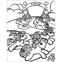 Dessin à colorier: Poney (Animaux) #17979 - Coloriages à Imprimer Gratuits