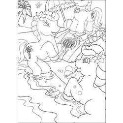 Dessin à colorier: Poney (Animaux) #17983 - Coloriages à Imprimer Gratuits