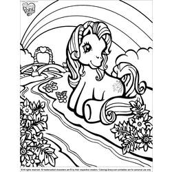 Dessin à colorier: Poney (Animaux) #17988 - Coloriages à Imprimer Gratuits