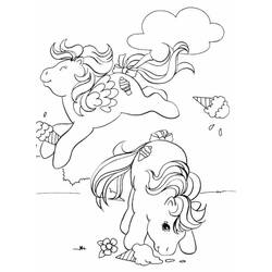 Dessin à colorier: Poney (Animaux) #18007 - Coloriages à Imprimer Gratuits