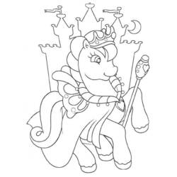 Dessin à colorier: Poney (Animaux) #18019 - Coloriages à Imprimer Gratuits